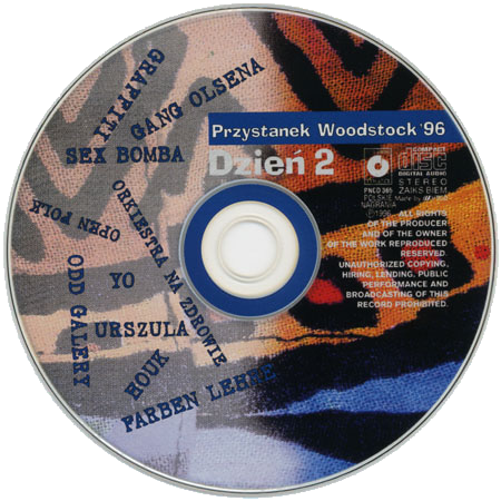 Swawolny Dyzio 3CD Przystanek Woodstock 96 CD 2 label